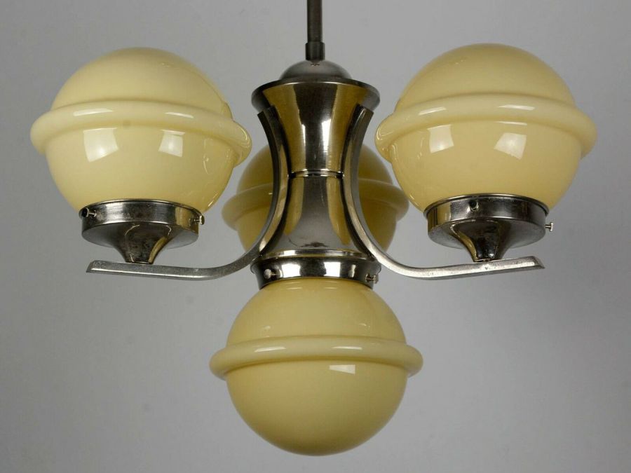 Deckenleuchter Glasristalle Lampe Deckenlampe Biedermeier Stil Korblüster neu 